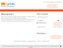 Tablet Screenshot of meyclub.com
